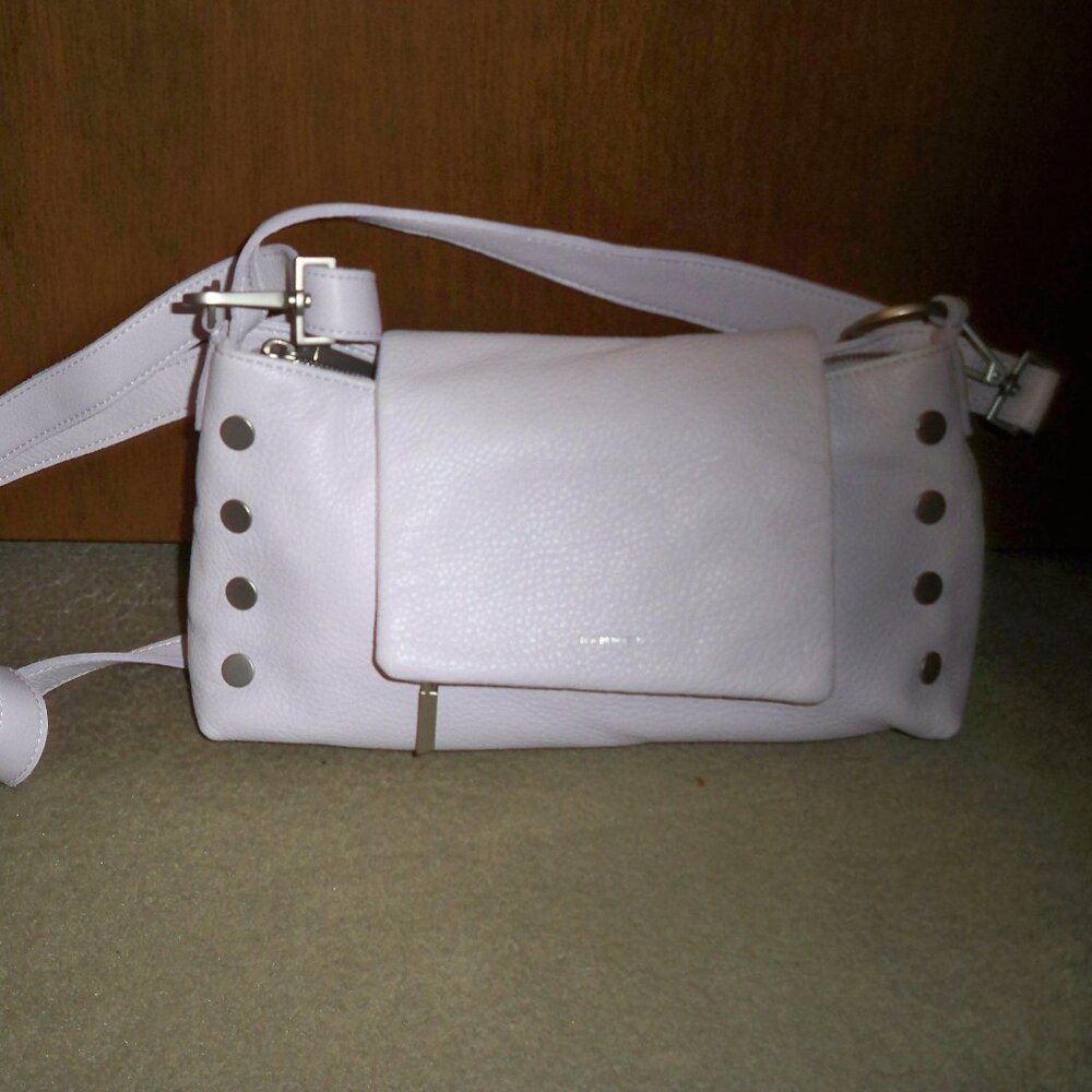 Hammitt VIP Lilac Satchel Leather Handbag with Gunmetal Hardware $495, NWOT!!